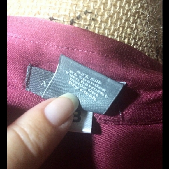 Ann Taylor Dark Pink Short Sleeve Top - Picture 6 of 8